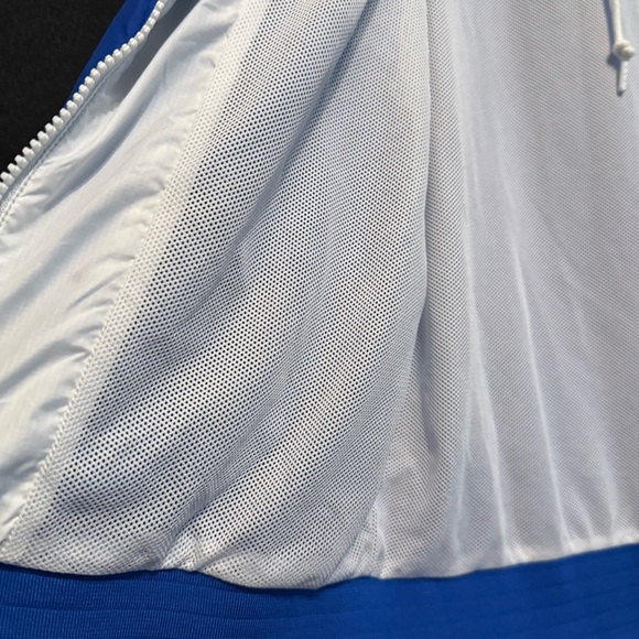 nike golf club windbreaker the open blue white hooded with pockets size small - Picture 10 of 15